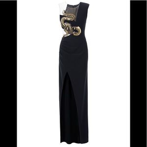 lisabetta Franchi Snake-Embellished Gown